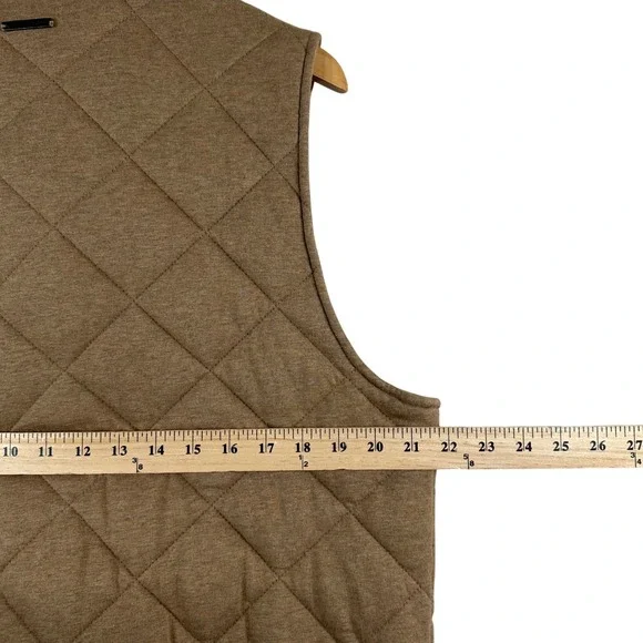 Carve Designs Women's Vest‎ Brown 100% Organic Cotton Quilted Pockets Size XL